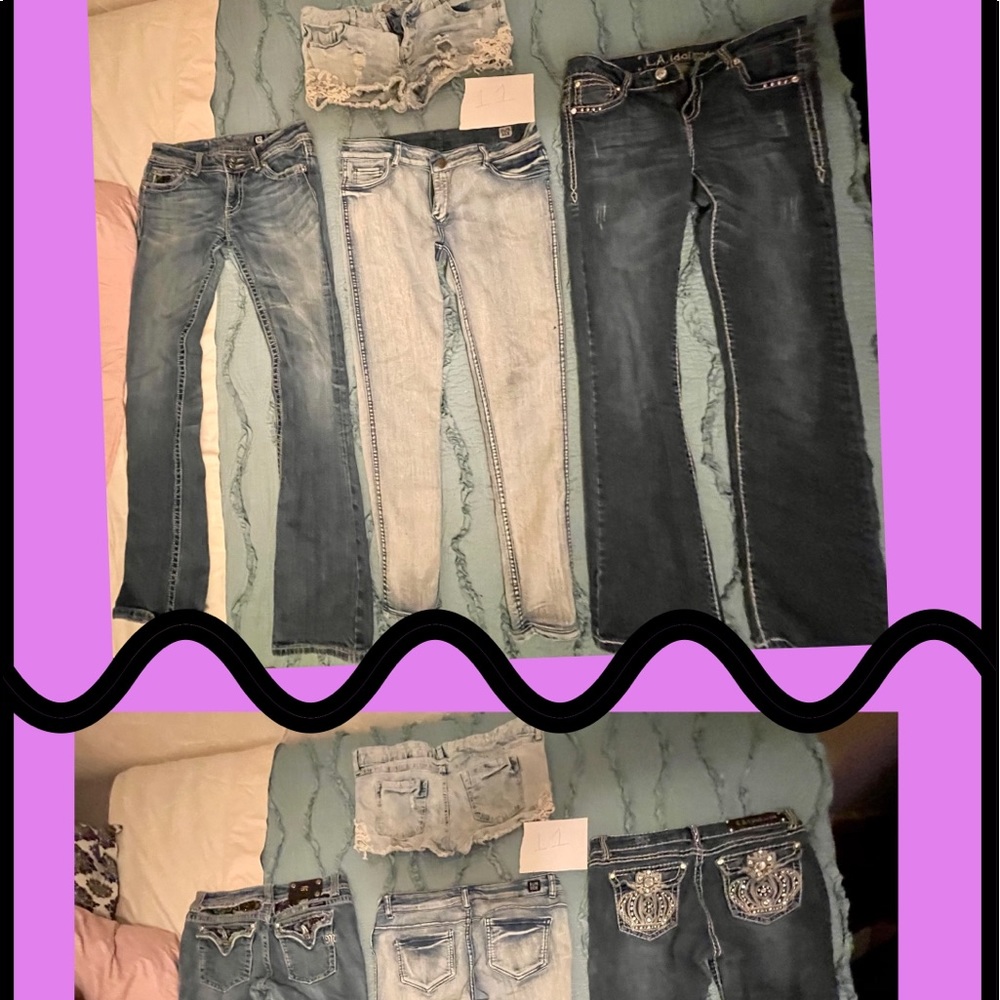 Miss Me LA IDOL Rue 21 Rhinestone Jeans Shorts